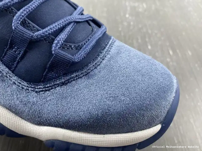 Official Maikesneakers Midnight Velvet WMNS Air Jordan 11 Navy AR0715-441 0602